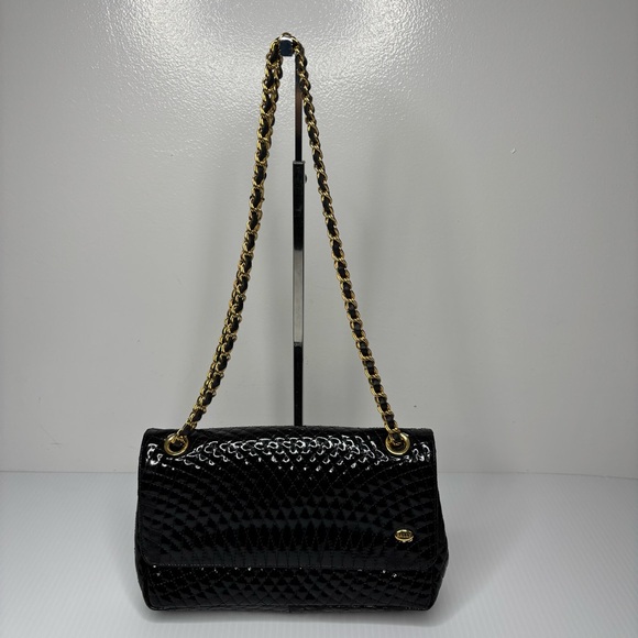 Bally Qulited Patent Shoulder Bag